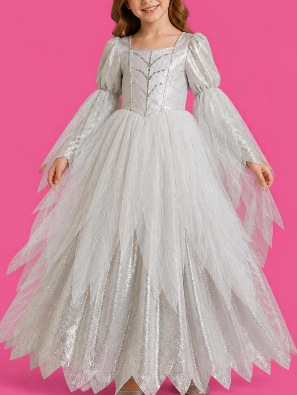 Spirit Halloween Kids Wintery Witch, Princess, Fairy Gown Size L(10-12)